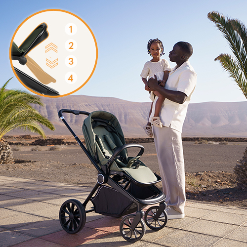 Lionelo Mika Plus Green Olive — Buggy